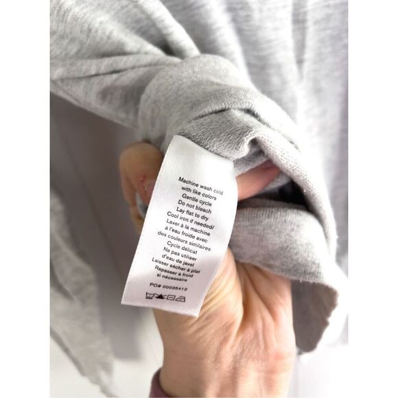 RAG & BONE Flora V‎ Neck Pullover Jersey Long Sleeve Heather Gray - Picture 8 of 8